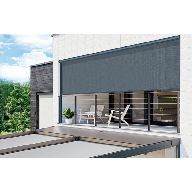 eJoy 146" Motorized Outdoor Screens with ZipperTrack System Wayfair